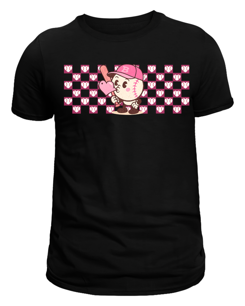 Checkered Baseball Valentine