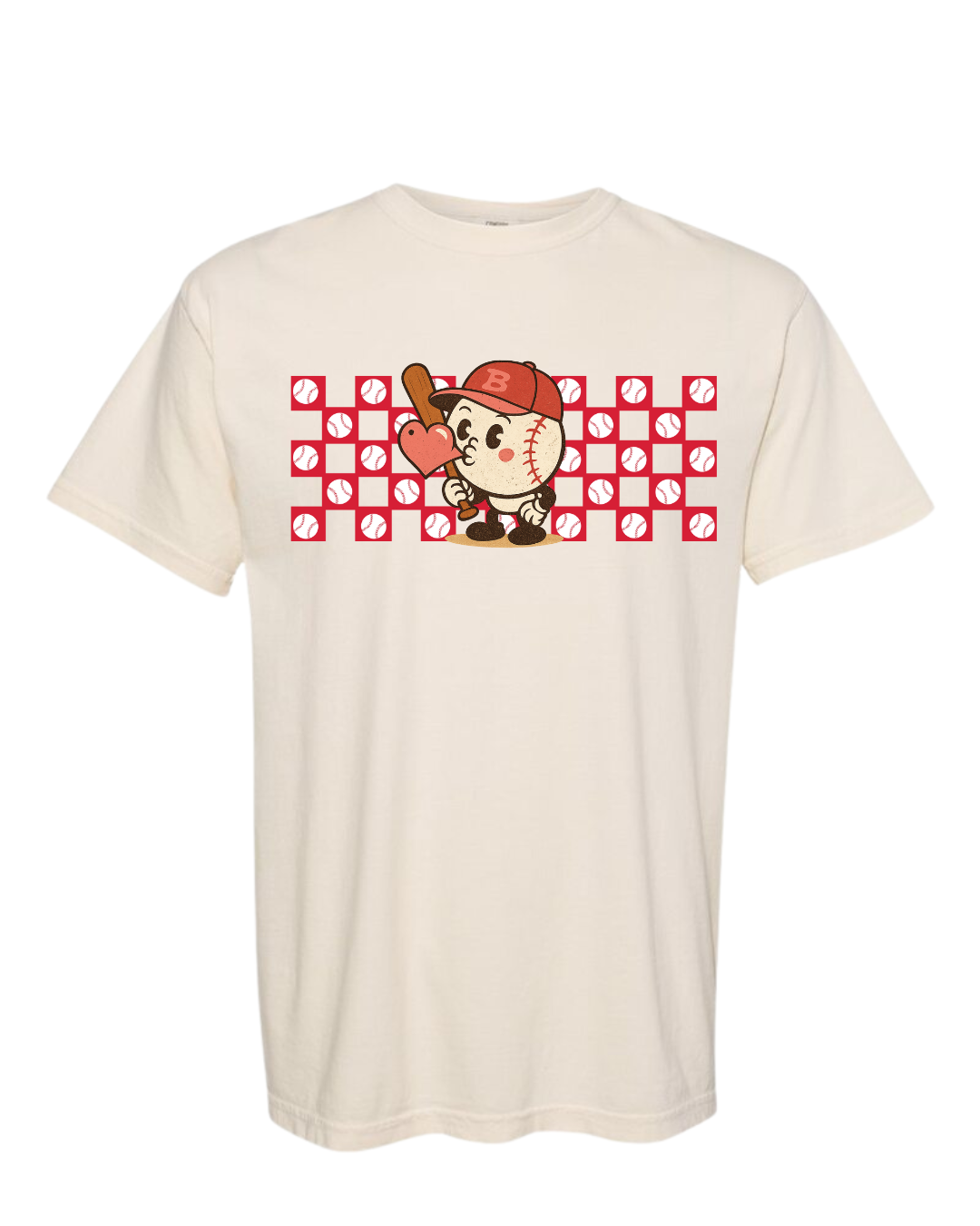 Checkered Baseball Valentine