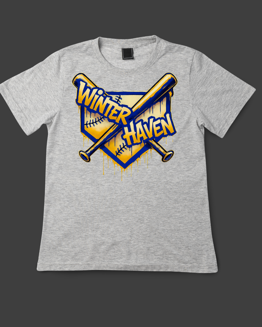 WH Navy and Gold Drip