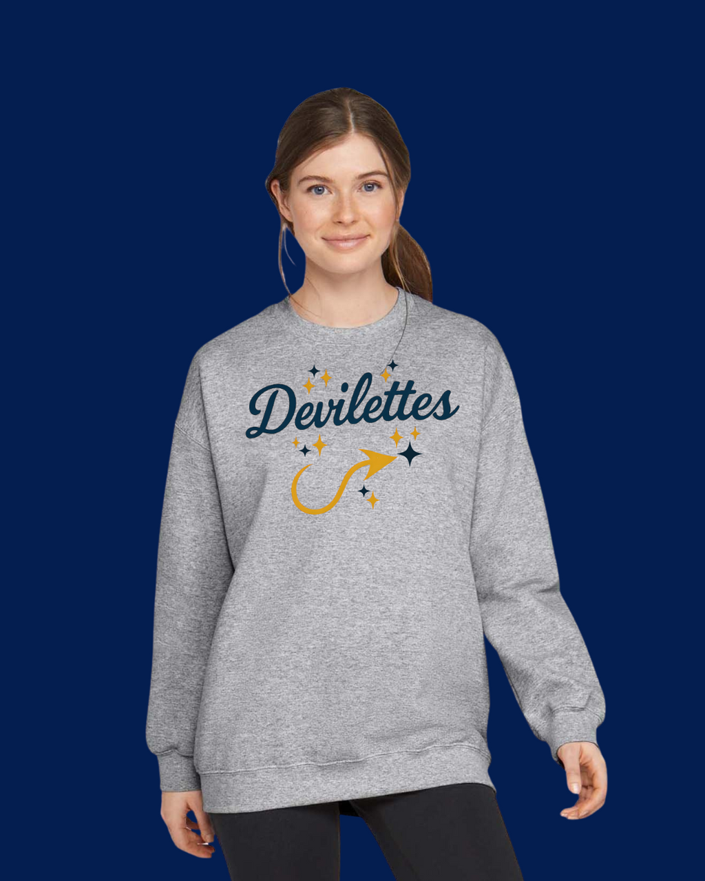 Devilette Crewneck Sweatshirt (2XL-4XL)